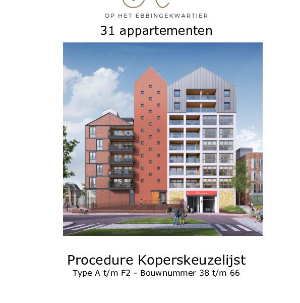 Keuzelijst en procedure 38 t/m 66 Keuzelijst en procedure 38 t/m 66