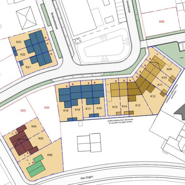 Situatietekening Korenhuys Situatietekening Korenhuys