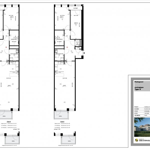 Plattegrond type A Plattegrond type A