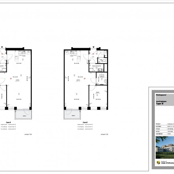 Plattegrond type B Plattegrond type B