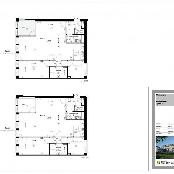Plattegrond type D Plattegrond type D
