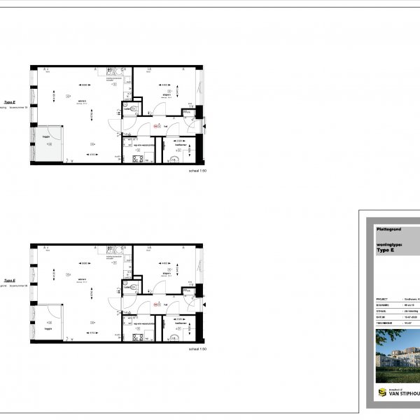Plattegrond type E Plattegrond type E