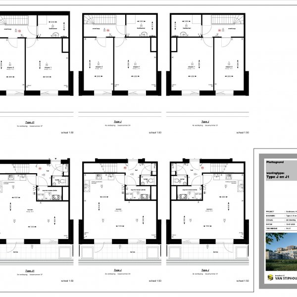 Plattegrond type J en J1 Plattegrond type J en J1