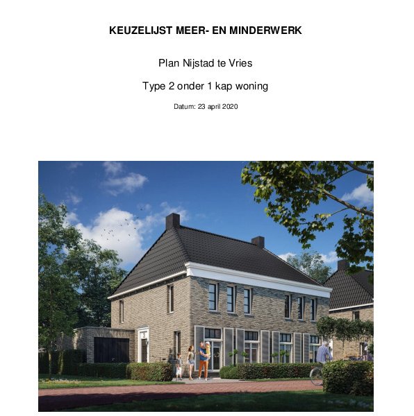 Meerwerklijst tweekap Meerwerklijst tweekap