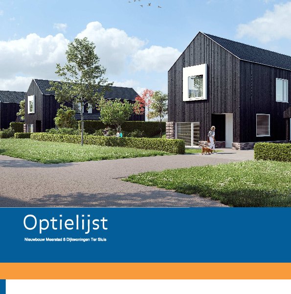 Vrijstaand woning Clipper - Optielijst Vrijstaand woning Clipper - Optielijst