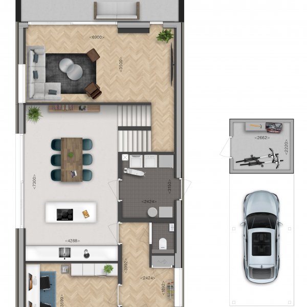 Plattegrond begane grond Plattegrond begane grond