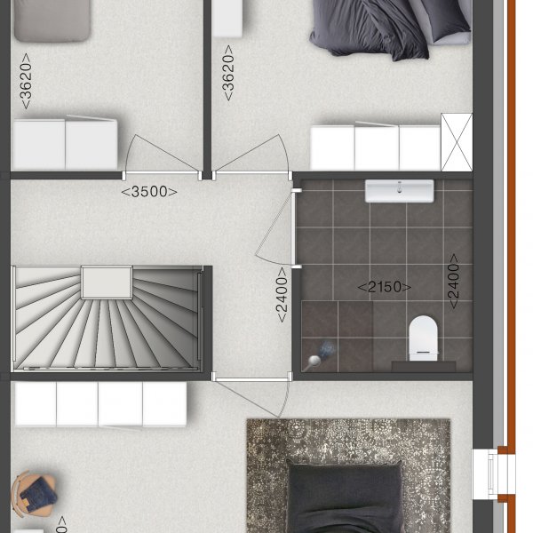 Tussenwoning eerste verdieping Tussenwoning eerste verdieping