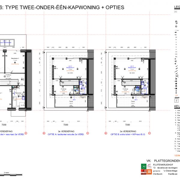 Optieplattegronden twee onder een kapwoningen bnrs 6 en 9 deel 2 Optieplattegronden twee onder een kapwoningen bnrs 6 en 9 deel 2