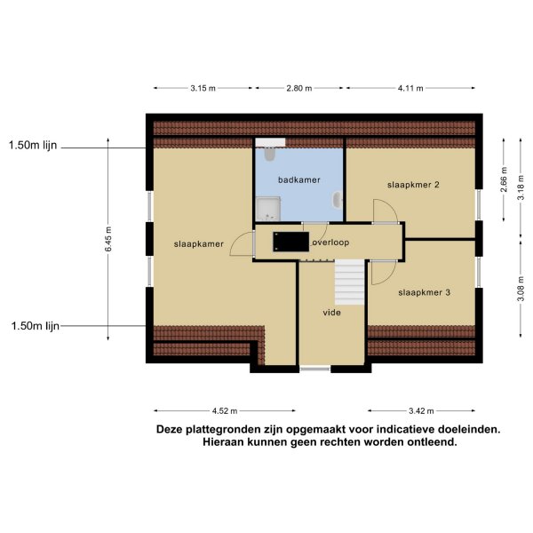 Plattegrond verdieping bouwnummer 13 en 14 Plattegrond verdieping bouwnummer 13 en 14
