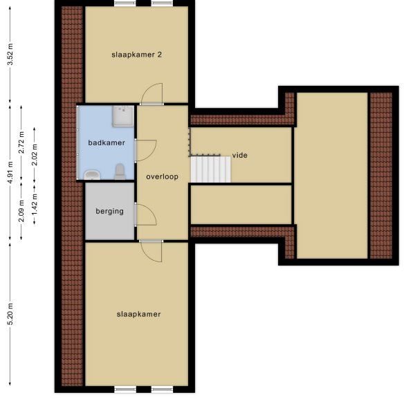 Plattegrond verdieping bouwnummer 2 Plattegrond verdieping bouwnummer 2
