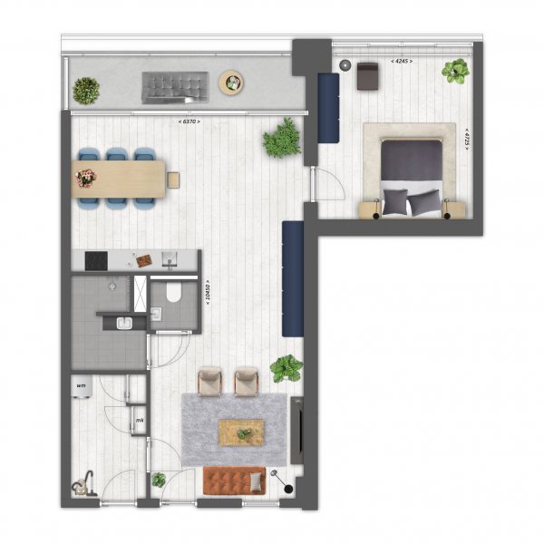 Plattegrond type B' Plattegrond type B'