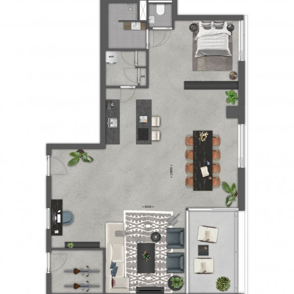 Plattegrond type D Plattegrond type D