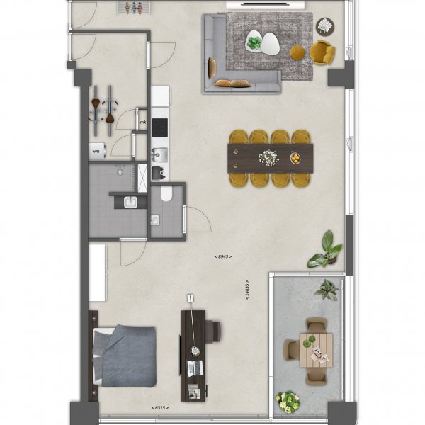 Plattegrond type E Plattegrond type E