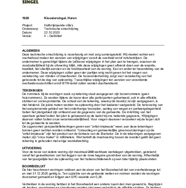 Technische omschrijving Technische omschrijving