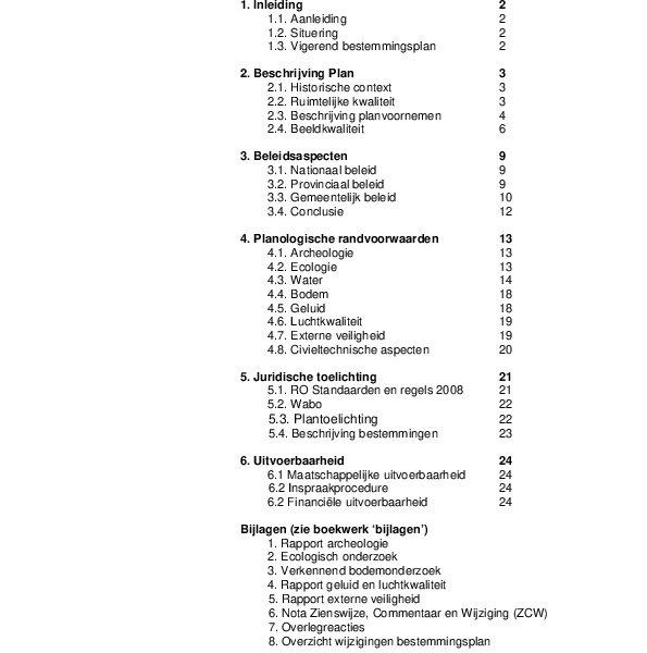 Toelichting bestemmingplan Toelichting bestemmingplan