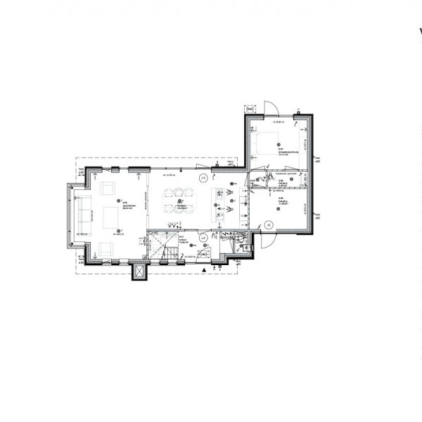 Begane grond met werkkamer / slapen Begane grond met werkkamer / slapen