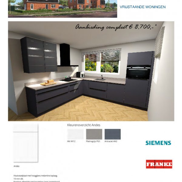 Keukenflyer vrijstaande woningen Keukenflyer vrijstaande woningen