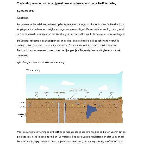 Bouwrijp toelichting Bouwrijp toelichting