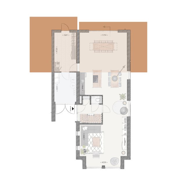 Opties bijkeuken en tuinkamer Opties bijkeuken en tuinkamer