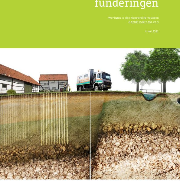 Sonderingen rapportage Sonderingen rapportage