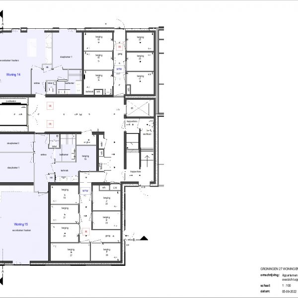 Tekeningen appartementen Tekeningen appartementen