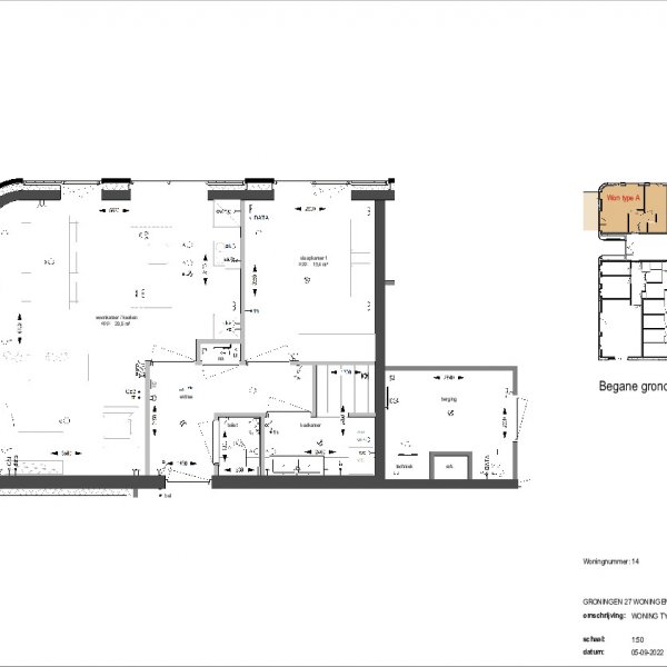 Tekeningen woningtype A, B, C, D en E Tekeningen woningtype A, B, C, D en E