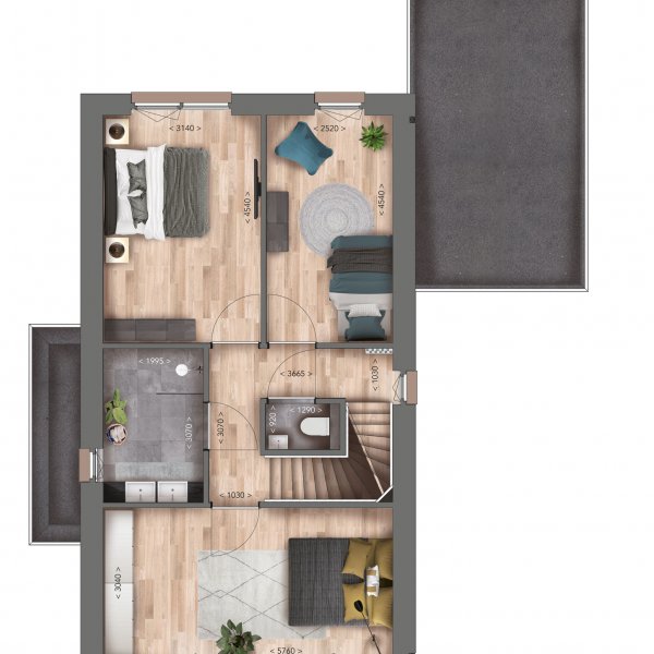 Plattegrond ingetekend 1e verdieping Plattegrond ingetekend 1e verdieping
