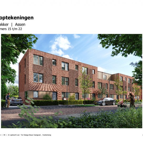 Verkooptekeningen rijwoningen Verkooptekeningen rijwoningen