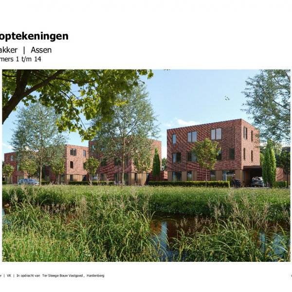 Verkooptekeningen tweekapper drie-laags Verkooptekeningen tweekapper drie-laags