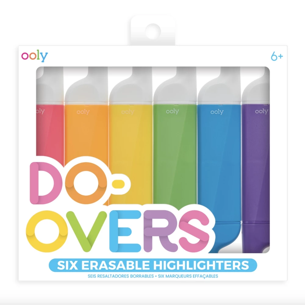Do Over Highlighters Set Of 6 - Bagoogoo