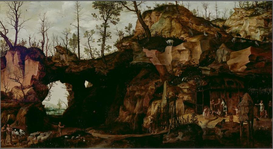 Landschap met het begin van de beschaving