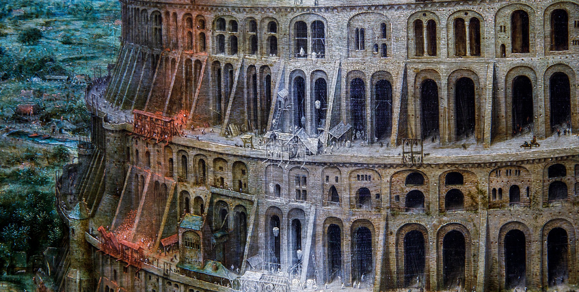 Detail van De toren van Babel