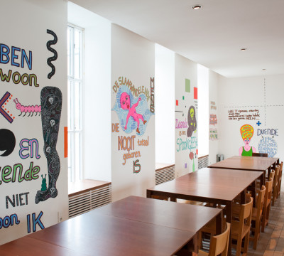 Pam Emmerik, design for wall painting ‘Duende Too’, 2013. Photo: Lotte Stekelenburg.