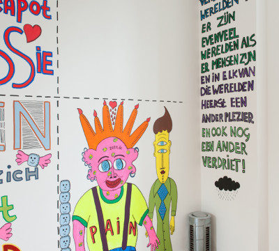 Pam Emmerik, design for wall painting ‘Duende Too’, 2013. Photo: Lotte Stekelenburg.