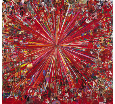 Tal R – Adieu Interessant, 2005-2008 Mixed media, 250 x 250,5 x 4,4 cm The Ekard Collection