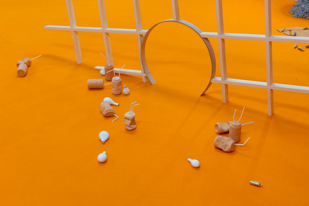 Anne Hardy Sensory Spaces 13 (detail), exhibition view: Museum Boijmans Van Beuningen, Rotterdam, 2018. © Anne Hardy, courtesy Maureen Paley, London, photo: Angus Mill