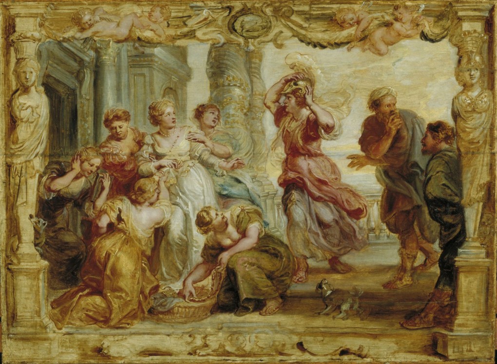 Peter Paul Rubens, Achilles recognized among the daughters of Lycomedes, 1630-1635, oil on panel, loan: Rijksdienst voor het Cultureel Erfgoed 1948