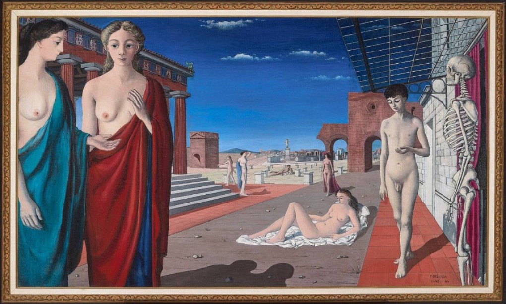 Paul Delvaux, La ville rouge (De rode stad), 1944