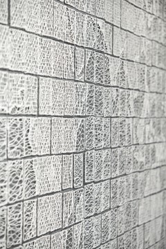 Detail of Isabel Ferrand's World Lace, 2013. Photo: Gyeonggi Ceramic Biennale, South Korea