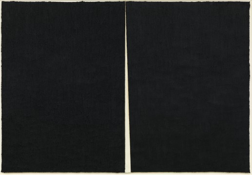 Richard Serra: Rift #1, 2011Paintstick on handmade paper 115 3/8 x 165 1/8” (2.9 x 4.2 m) C/o Pictoright Amsterdam, 2017.