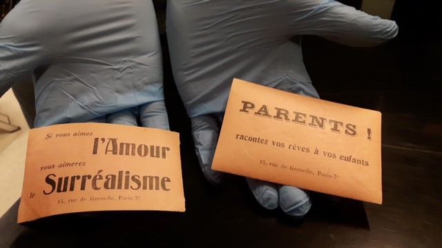 Twee papillons pamfletten uit 1924. Museum Boijmans Van Beuningen, Rotterdam