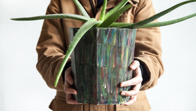 Precious Plastics, flowerpot, Dave Hakkens
