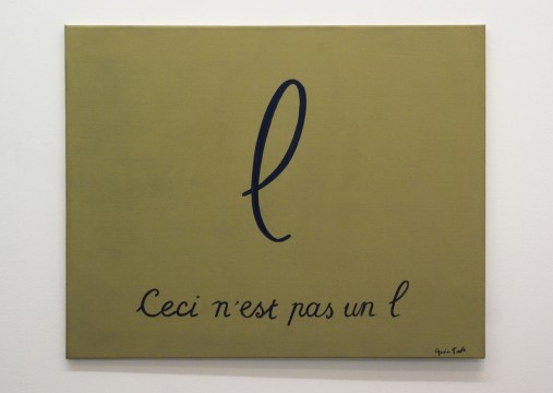 Gavin Turk, Ceci n'est pas un l, 2008, Courtesy Gavin Turk, foto: Andy Keate