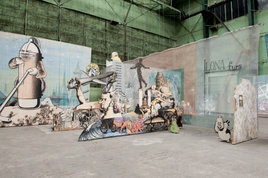 Exhibition overview 'Submarine Wharf - XXXL Painting' Photo: Lotte Stekelenburg