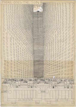 Hariton Pushwagner, van: Soft City, pagina 78 tekening 118 - 119, 1969-1975, Image courtesy and copyright the artist