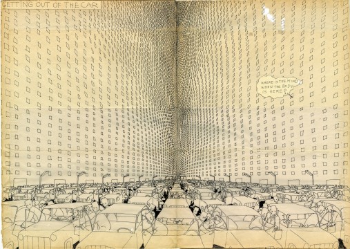 Hariton Pushwagner, van / from: Soft City, pagina / page 111 tekening / drawing 177, 1969-1975, Image courtesy and copyright the artist