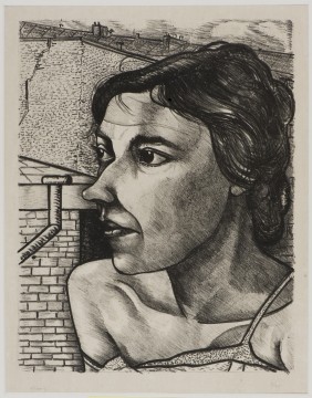 Charley Toorop, Fabrieksvrouw in Parijs, 1931 litho, 35 x 27,4 cm Nr. 9 van de oplage van 25, uitgave kunsthandel Nieuwenhuizen Segaar, Den Haag. Verzameling W., ruil met particulier, 2003.
