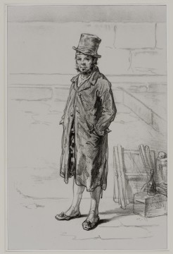 Gavarni, Eigenaar, ca. 1860 litho op chine-collé, 29,1 x 19 cm Druk Lemercier. Pl. 16 uit de serie van 50 litho’s Physionomies Parisiennes. Verzameling W., prenthandel R.G. Michel, Parijs 1975.