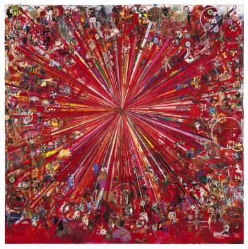 Tal R – Adieu Interessant, 2005-2008 Mixed media, 250 x 250,5 x 4,4 cm The Ekard Collection