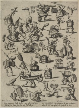 Jheronimus Bosch, Various Fantastic Figures, c. 1570 – 1580, Museum Boijmans Van Beuningen, Rotterdam. From the estate of Dr. J.C.J. Bierens de Haan 1951